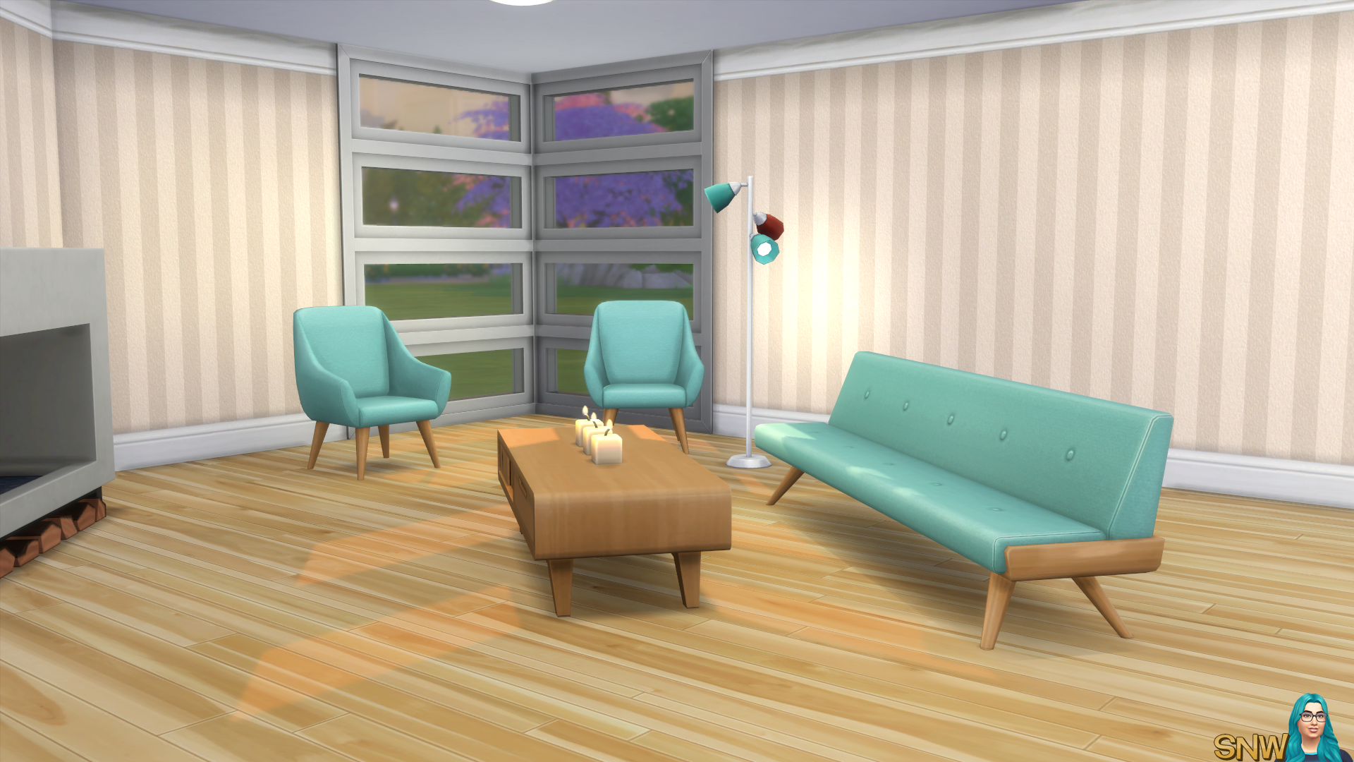 Mod The Sims - Louis Vuitton Wallpaper with Crown and Kick Molding