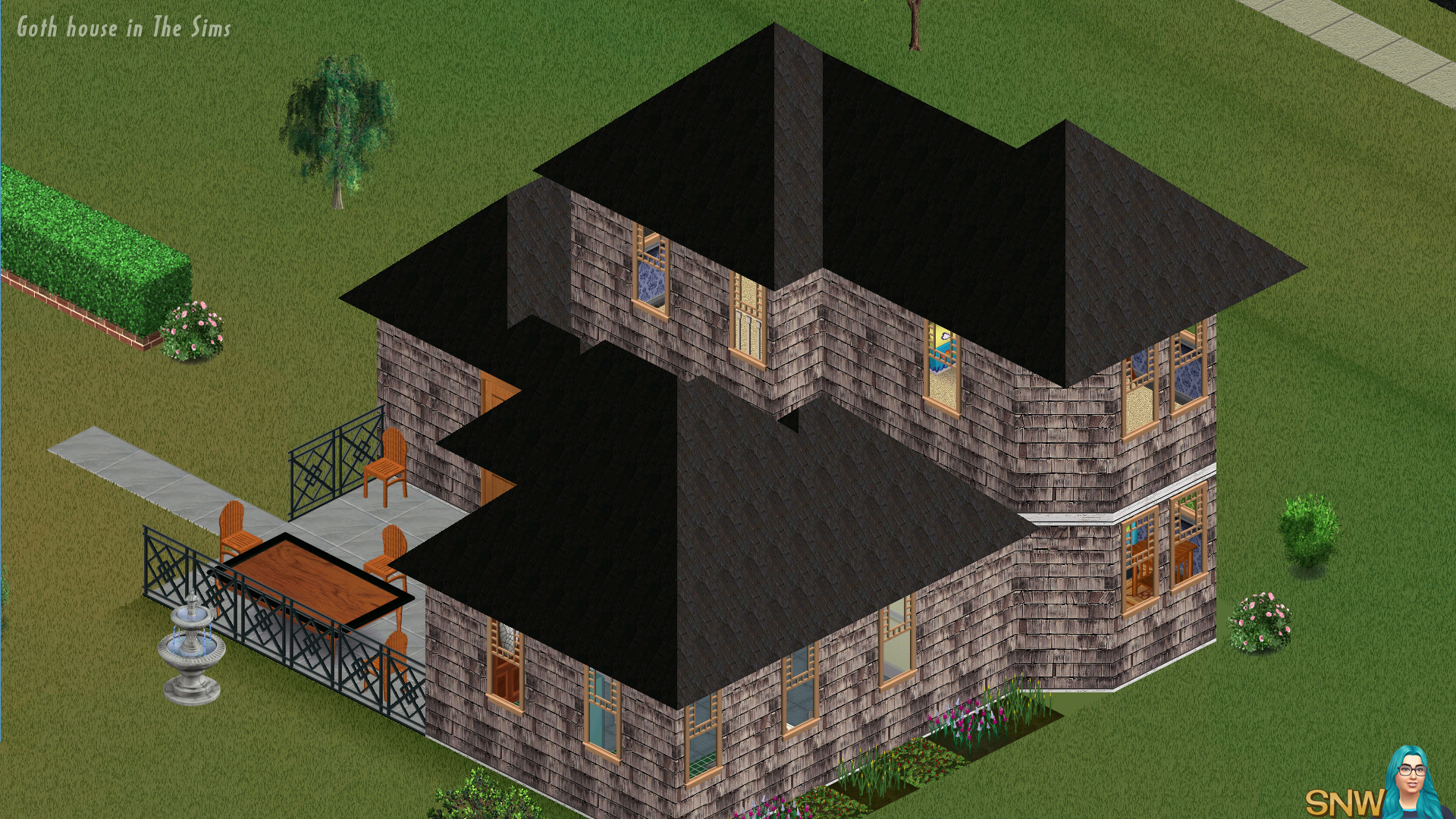 goth house sims 1