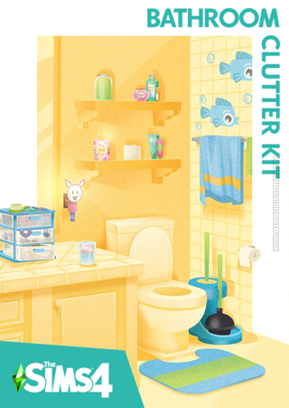 The Sims 4: Bathroom Clutter Kit cover box art packshot