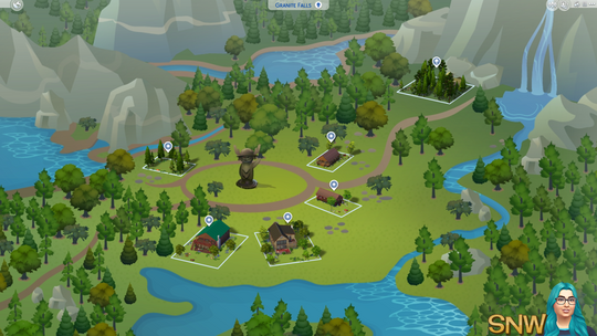 The Sims 4: Granite Falls world