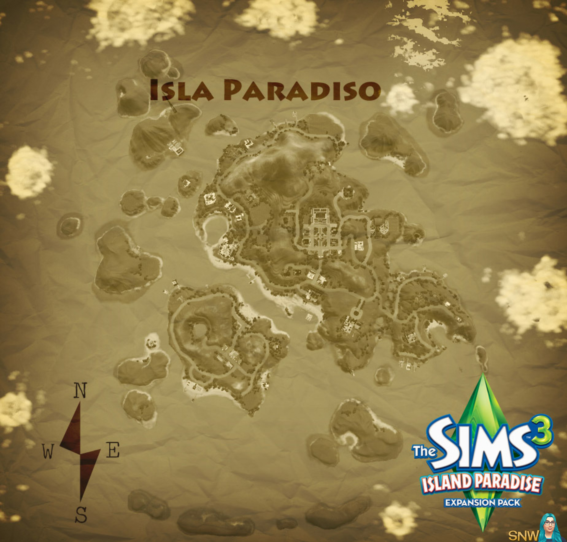 sims 3 island paradise map
