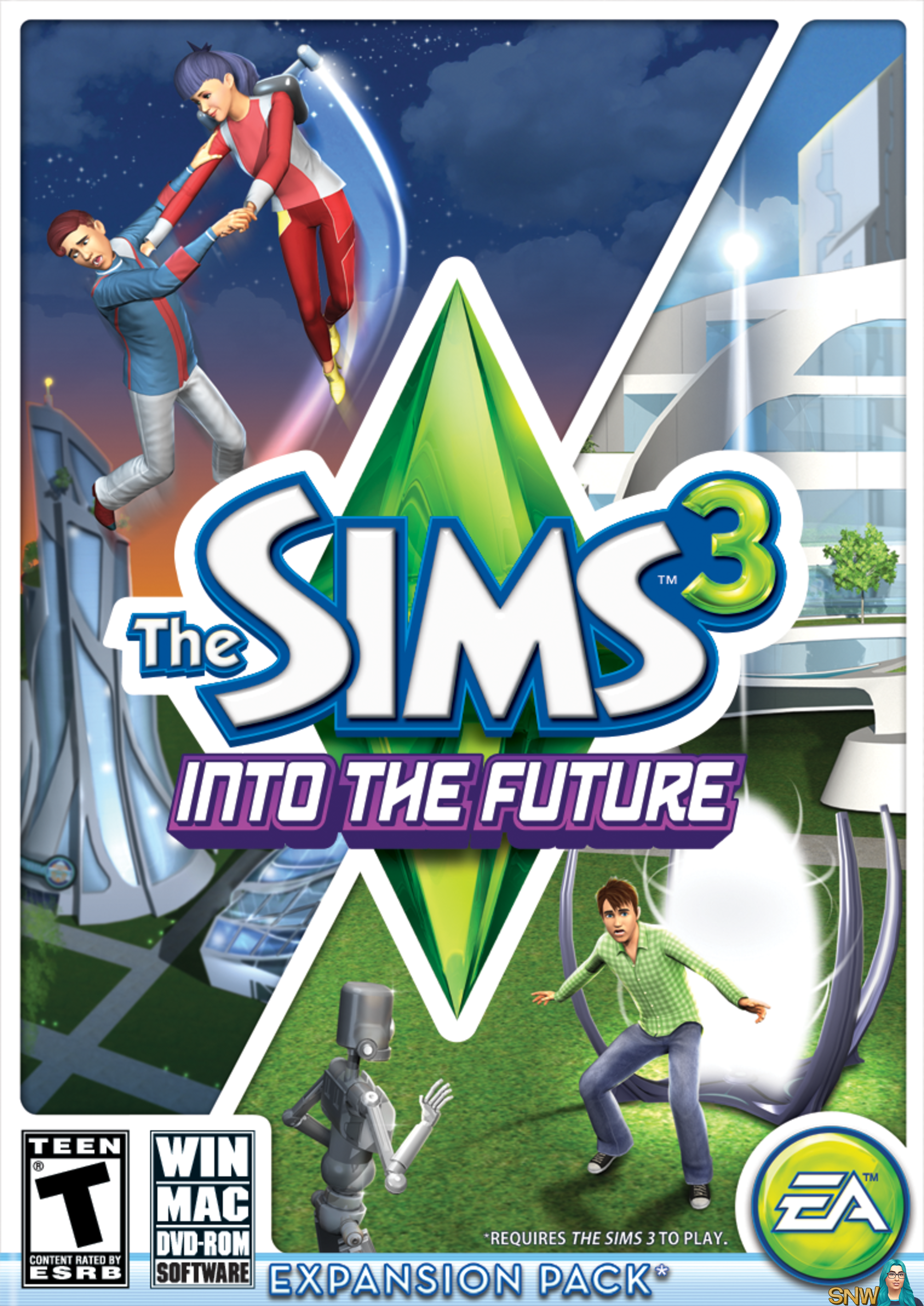 download sims 3 into the future town