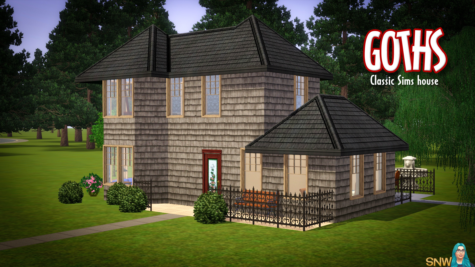 Goth House SNW SimsNetwork Com   20140204 Classic Thesims Goths New 9 