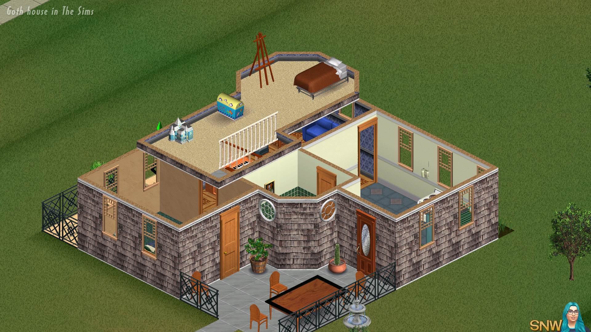 the sims 1 mansion
