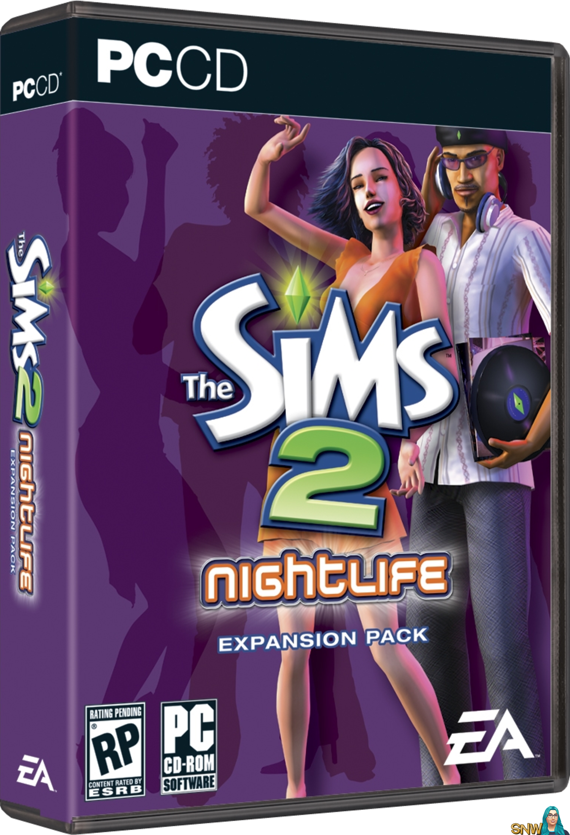 The Sims 2: Base Game with Expansion Lot Bundle 4 games PC CD Nightlife,  Seasons