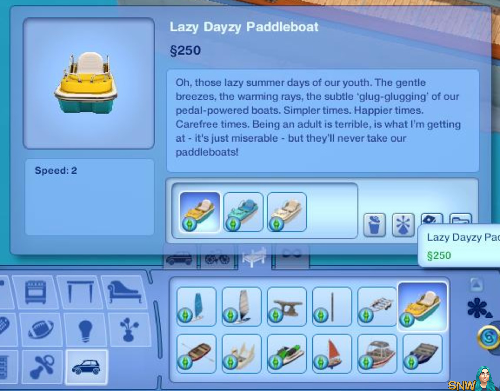 sims 3 boats