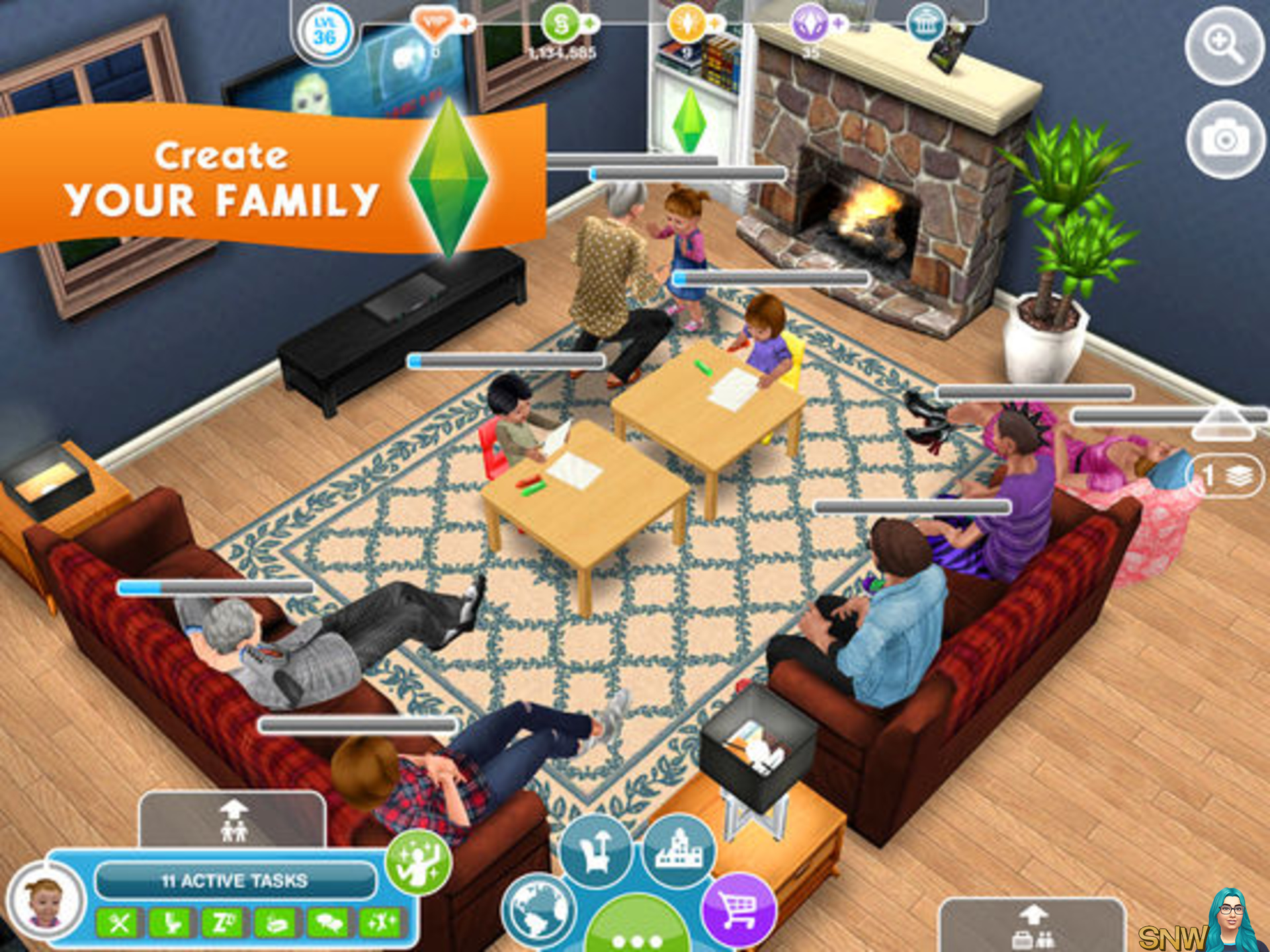 The Sims FreePlay, SNW