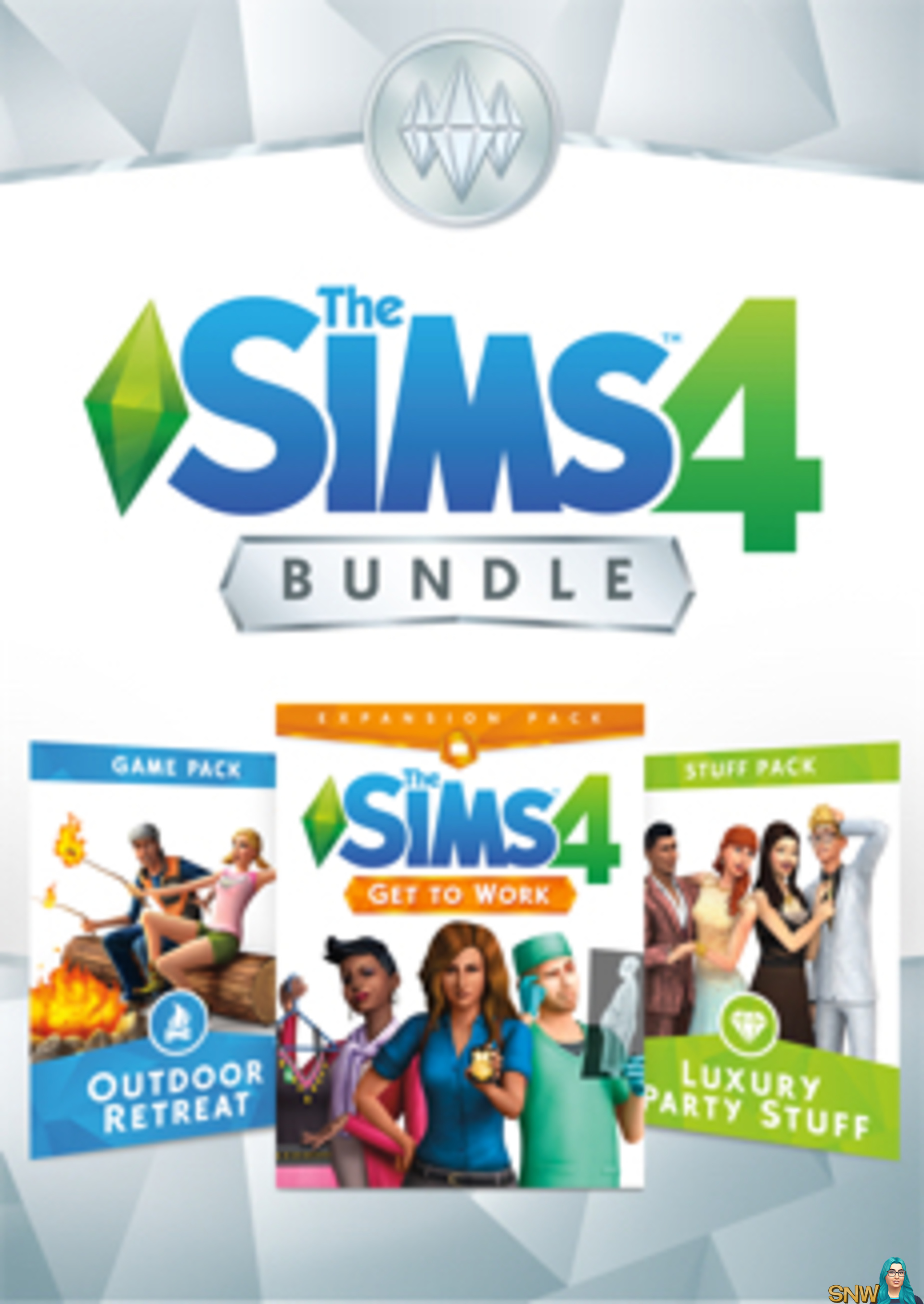 The Sims 4 Bundle: Get to Work, Outdoor Retreat, Luxury Party Stuff ...